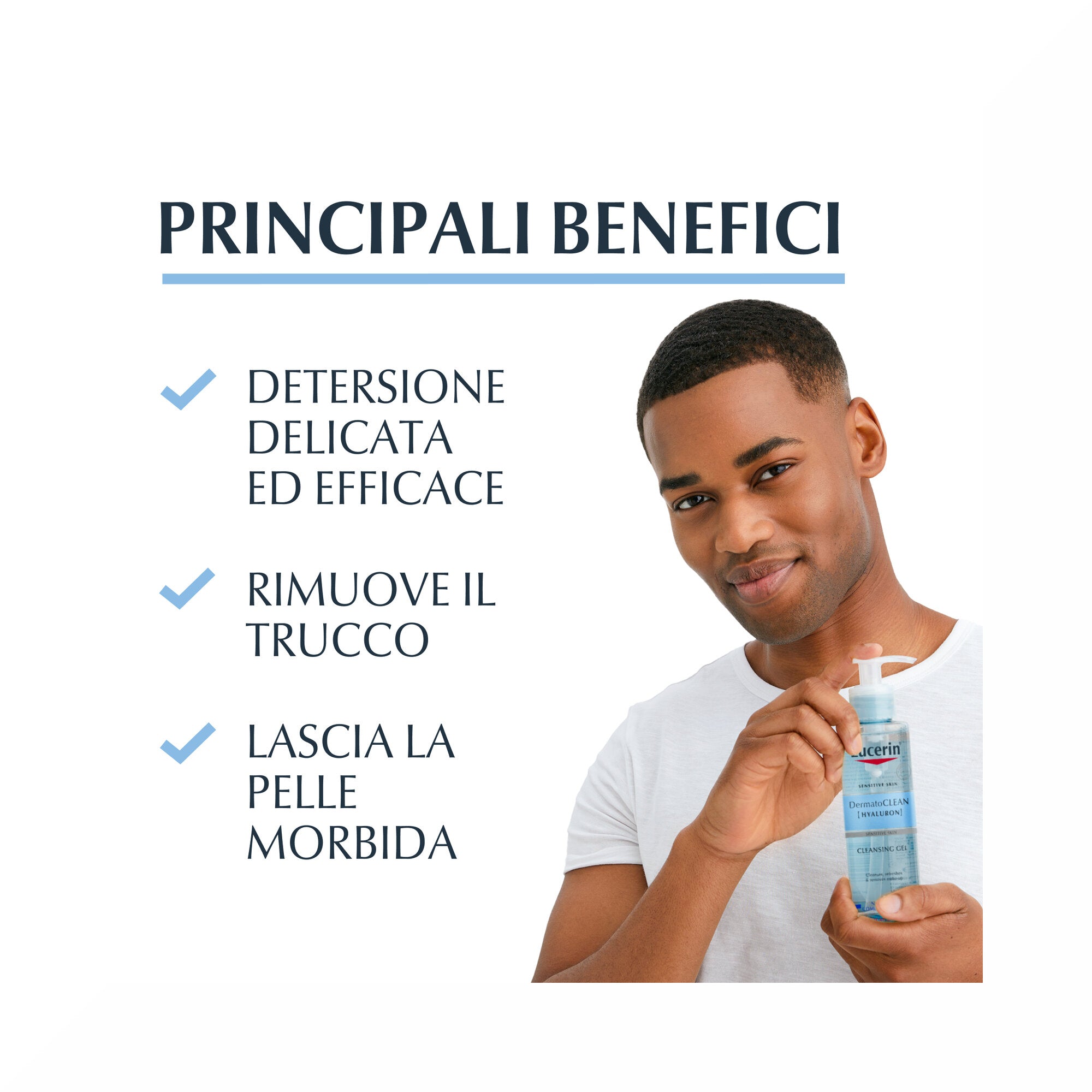 Eucerin DermatoClean Gel Detergente pelle normale e mista 200ml-2