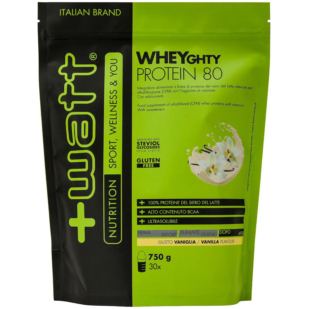 +Watt Wheyghty Protein 80 Doypack Gusto Vaniglia 750g-4