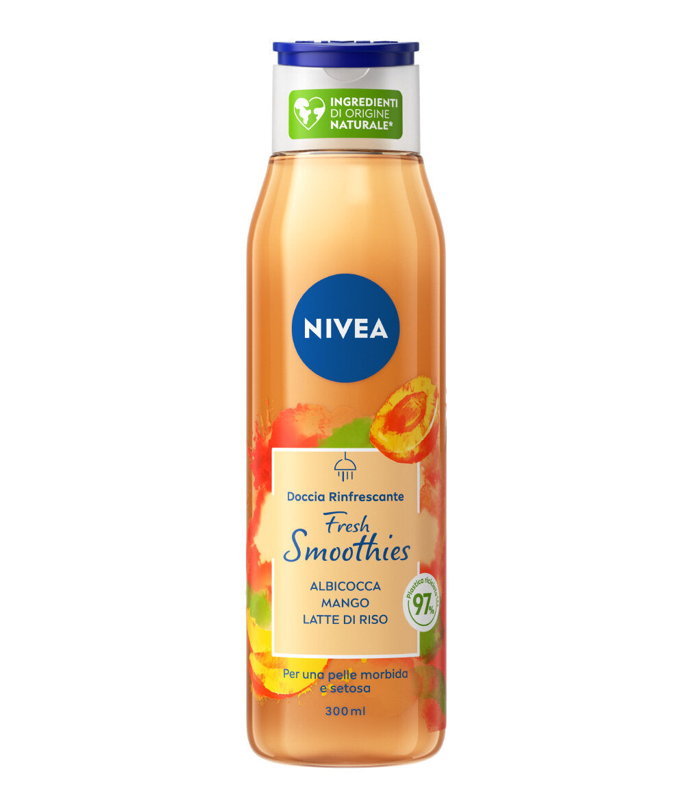 Nivea Gel Doccia Fresh Smoothies Albicocca & Mango Bagnoschiuma Con Ingredienti Naturali 300ml-1