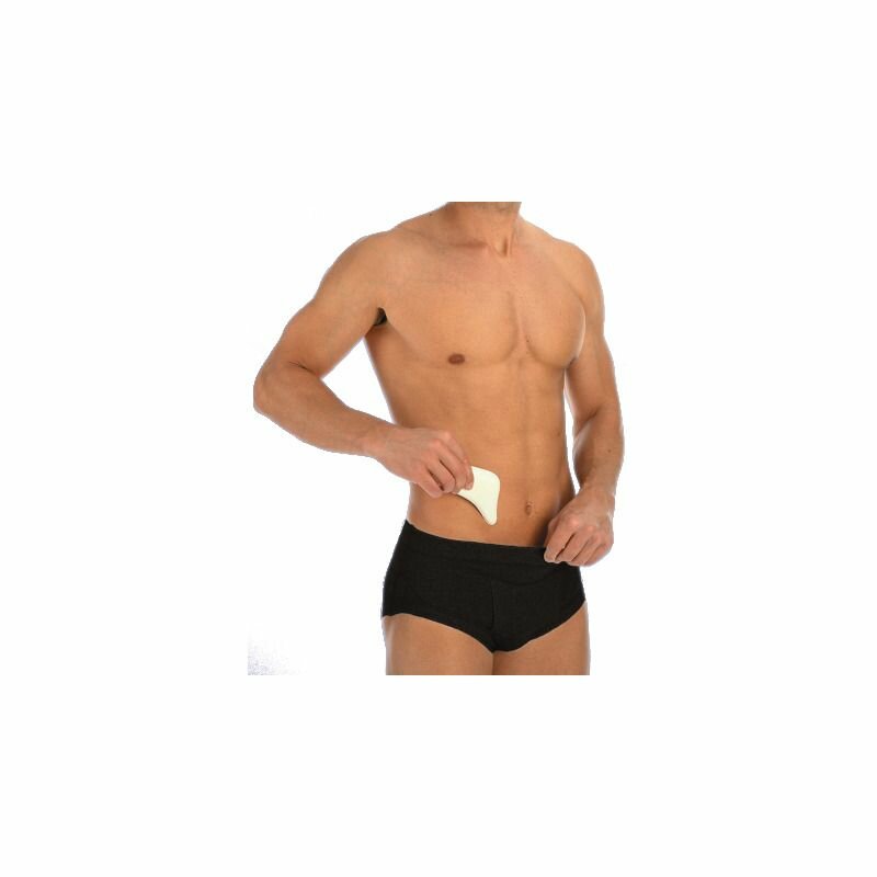 Scudotex Slip Contenitivi Nero Vita Bassa Con 2 Pelotte Anatomiche In Gomma Cod. 65 taglia 5 (XL)-1