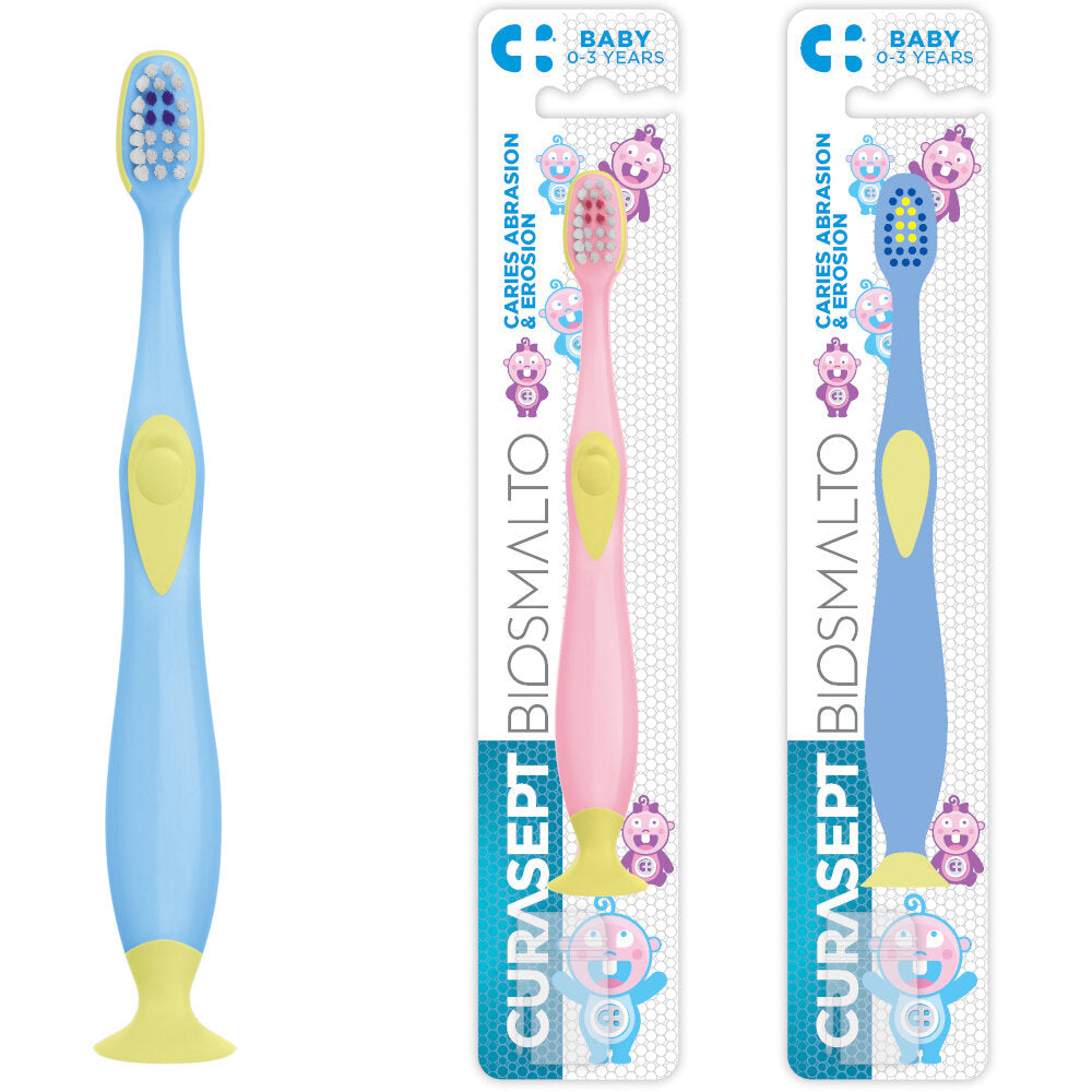Curasept Biosmalto Baby spazzolino 0-3 anni 1 pezzo colori assortiti-2