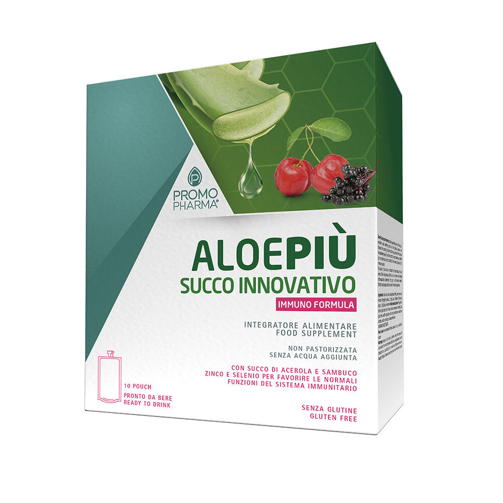 Aloe Più Immuno Formula Succo innovativo pronto da bere per le difese immunitarie 10 pouch da 50ml-5