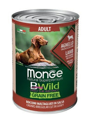 Monge Natural Super Premium Bwild Grain Free Formula All Breeds Gusto Agnello Zucca Zucchine Cibo Um-2
