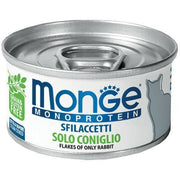 Monge Monoprotein Sfilaccetti Solo Coniglio Cibo Umido Per Gatti Adulti 80g-2