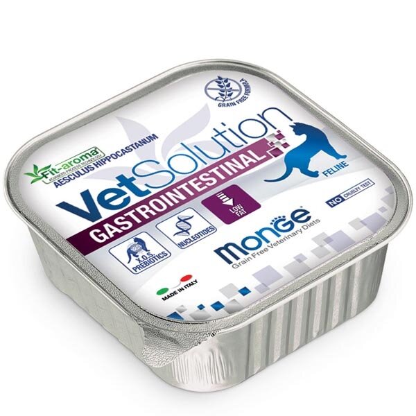 Monge Vetsolution Gastrointestinal Linea Medica Cibo Umido Gatti 100g-2