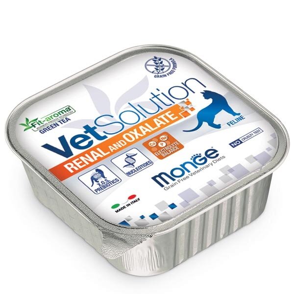 Monge Vetsolution Renal and Oxalate Linea Medica Cibo Umido Gatti 100g-2