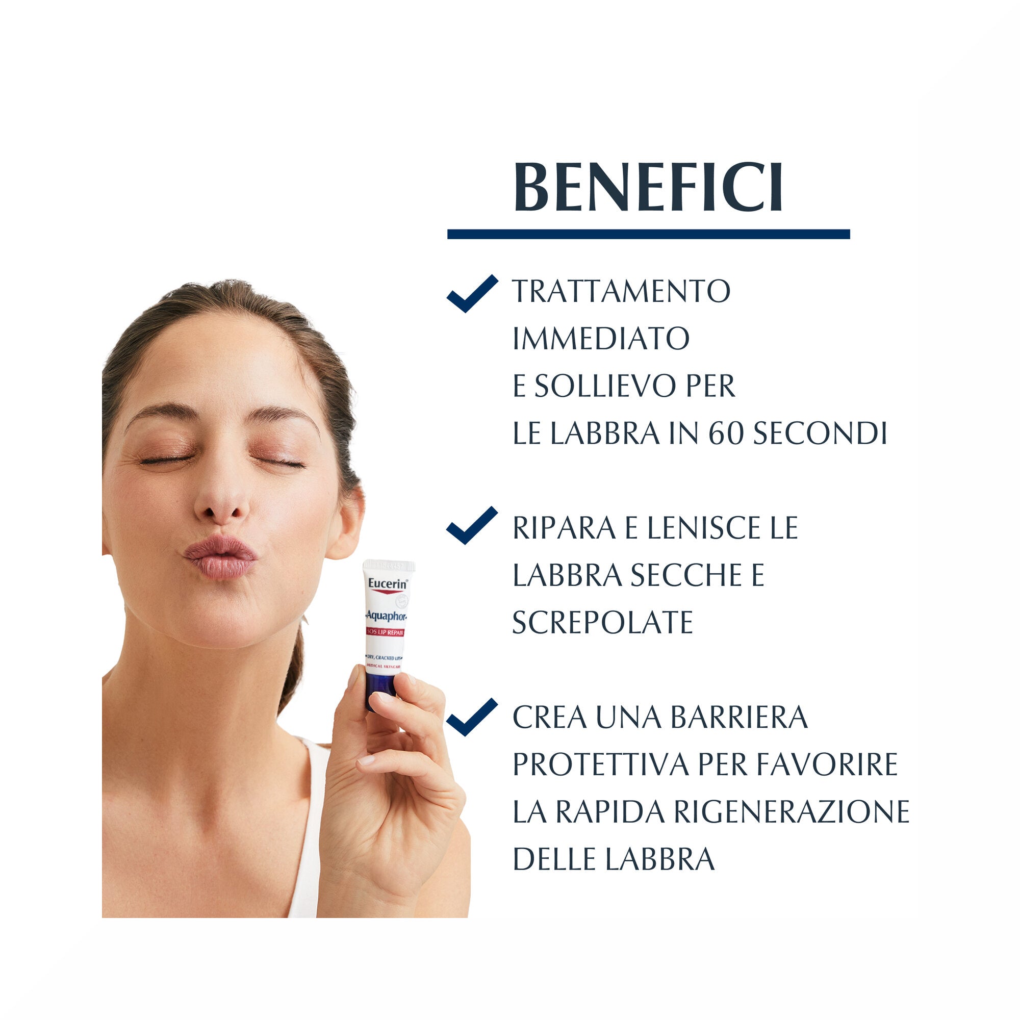 Eucerin Aquaphor SOS Riparatore Labbra 10ml-2
