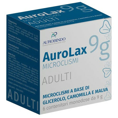 Aurolax Microclismi Adulti Trattamento per la stitichezza occasionale 6 contenitori monodose-2