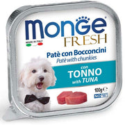 Monge Fresh Paté Bocconcini Con Tonno Cibo Umido Per Cani Adulti 100g-2
