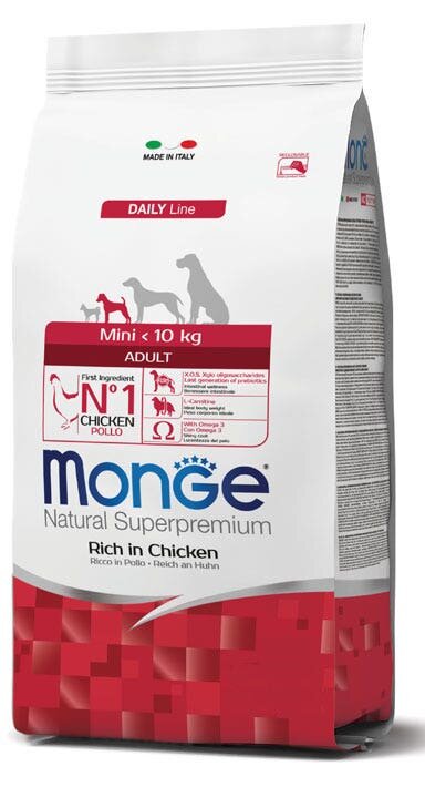 Monge Natural Superpremium Mini Senior Ricco In Pollo Cibo Secco Cani Adulti Taglia Mini Sacco 800g-2