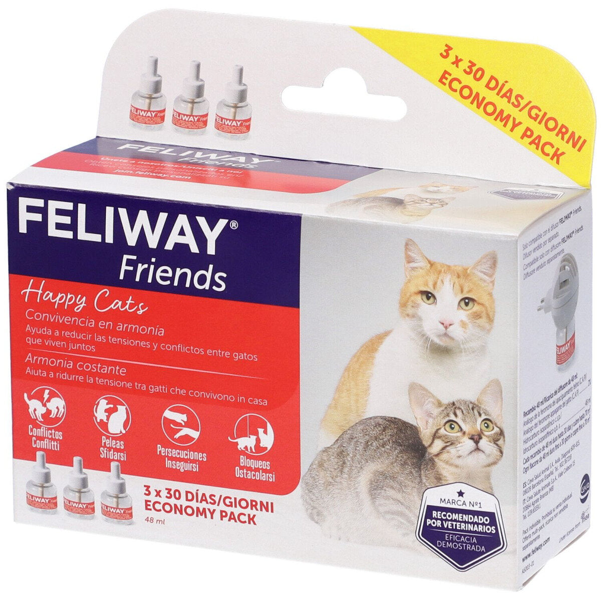 Feliway Friends 3 Ricariche Per Gatti 3 Pezzi-3