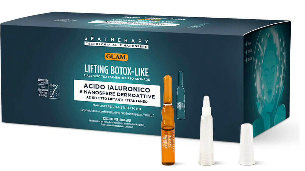 Guam Seatherapy Lifting Viso Trattamento Urto Anti-age con Acido Ialuronico 10 fiale-2