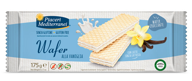 Piaceri Mediterranei Wafer alla Vaniglia Senza Glutine 175g