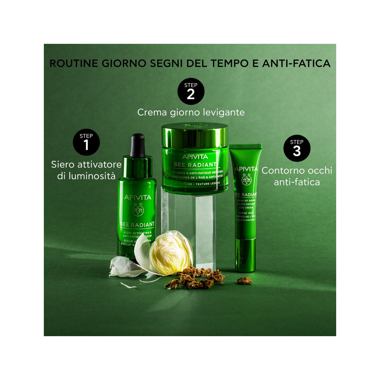 Apivita Bee Radiant Crema Gel Anti-Fatica Peony Light 50ml-5