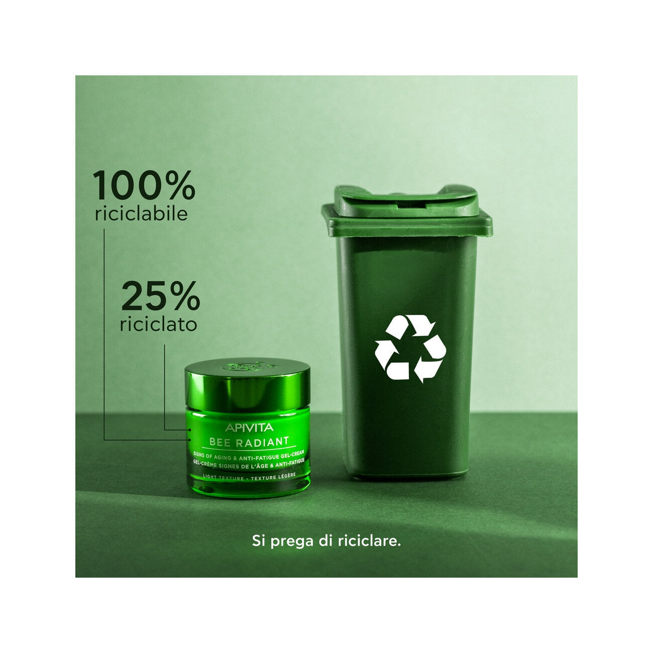 Apivita Bee Radiant Crema Gel Anti-Fatica Peony Light 50ml-8