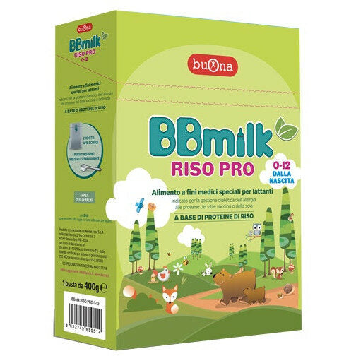 BBmilk Riso Pro latte 1 per neonati dalla nascita 400g-2