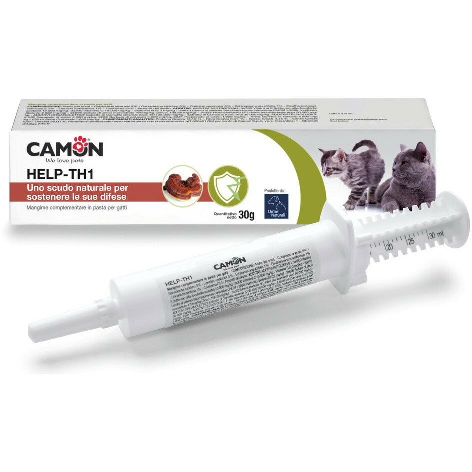 Camon Help-Th1 Pasta Alimento Complementare Difese Immunitarie Gatti/Gattini Siringa 30g-2