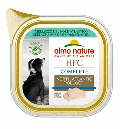Almo Nature HCF Complete Merluzzo Del Nord Atlantico Per Cani Adulti Vaschetta 85g-2