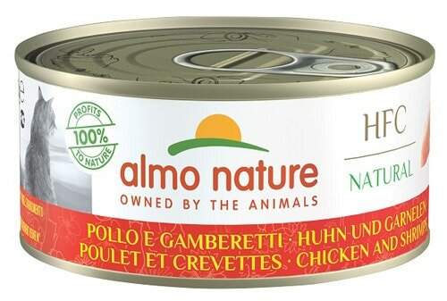 Almo Nature HFC Natural Cibo Umido Pollo E Gamberetti Per Gatti Adulti Scatoletta 150g-2