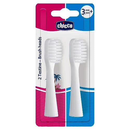 Chicco Set Testine Di Ricambio Per Spazzolini Elettrici 3 Anni+-2