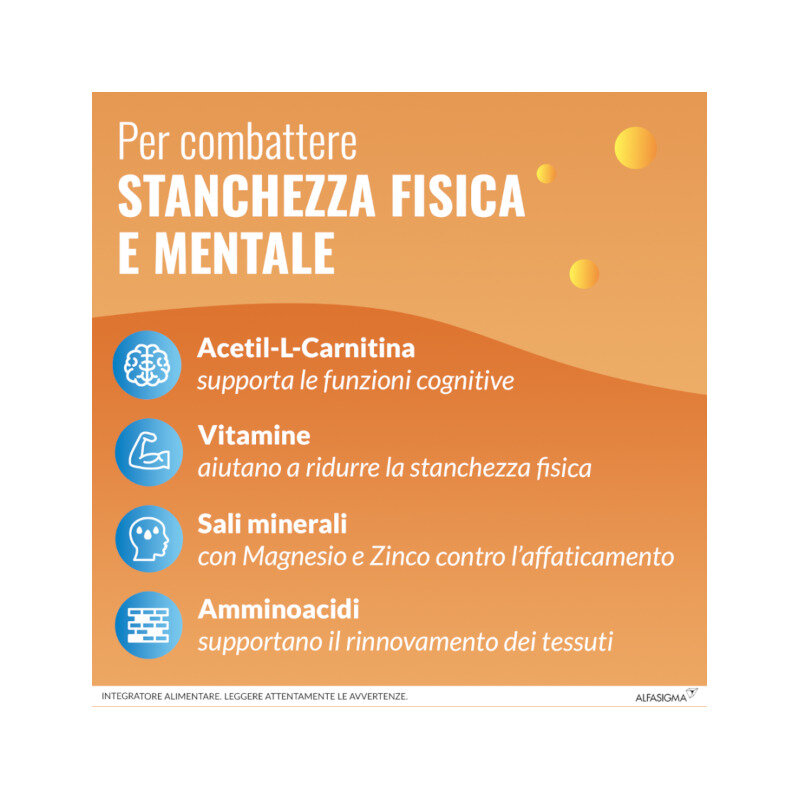 Carnidyn Plus stanchezza fisica e mentale 18 compresse masticabili-9
