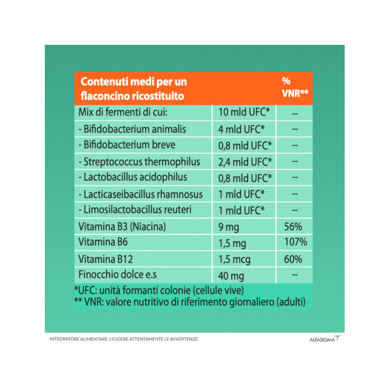 Yovis Bambini miliardi di fermenti lattici e vitamine del gruppo B 10 flaconcini-13
