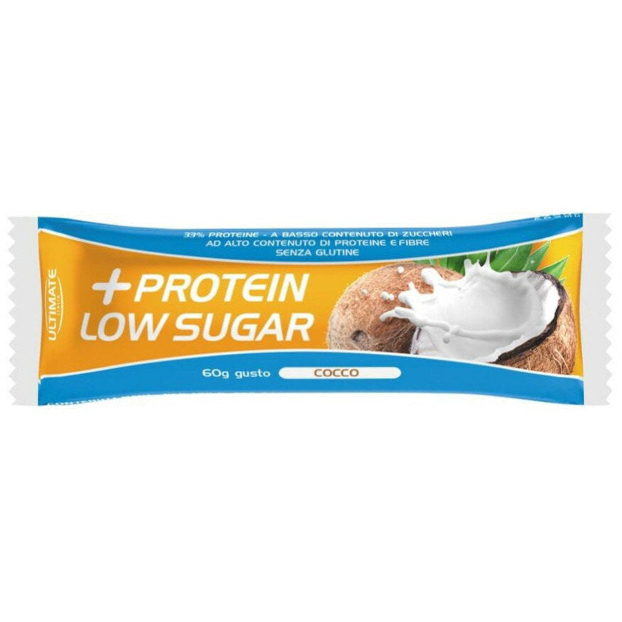 Ultimate +Protein Low Sugar barretta proteica gusto cocco 60g-2
