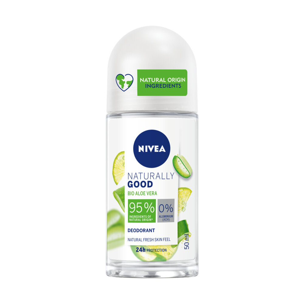 Nivea Naturally Good Aloe Vera Deodorante Roll On 50ml Deodorante Con Aloe Vera Bio 0% Alluminio-2