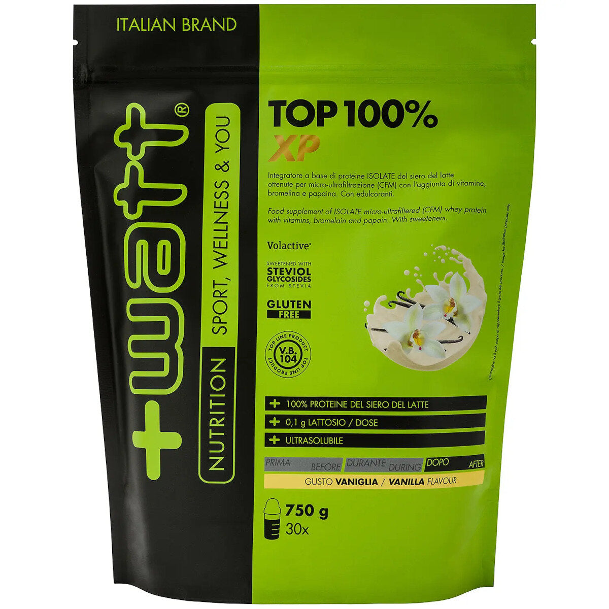 +Watt Top 100% XP Doypack Gusto Vaniglia 750g-4