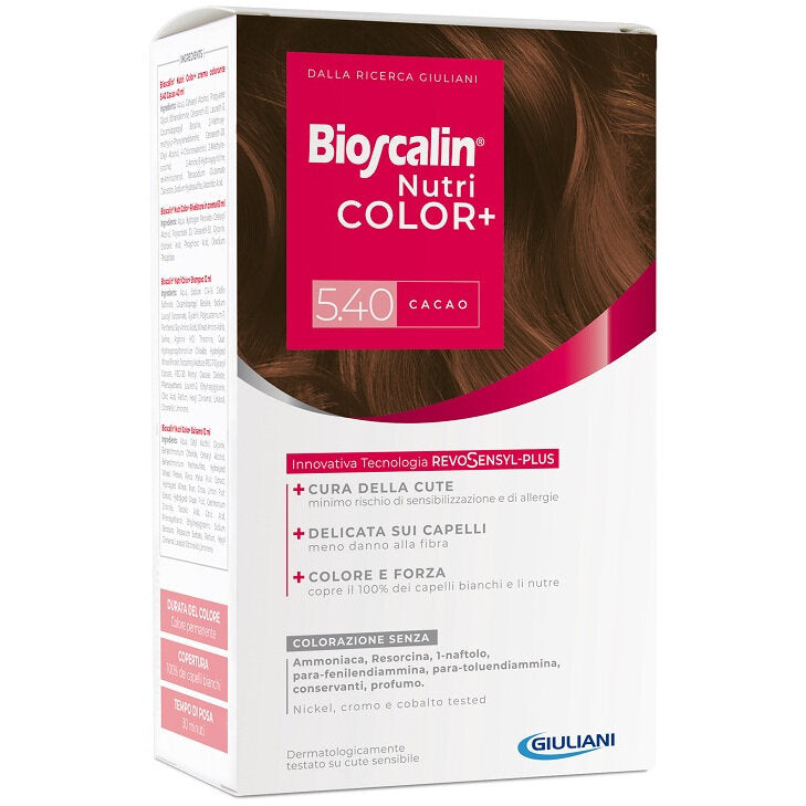 Bioscalin Nutri Color+ colorazione permanente n.5.40 Cacao-2