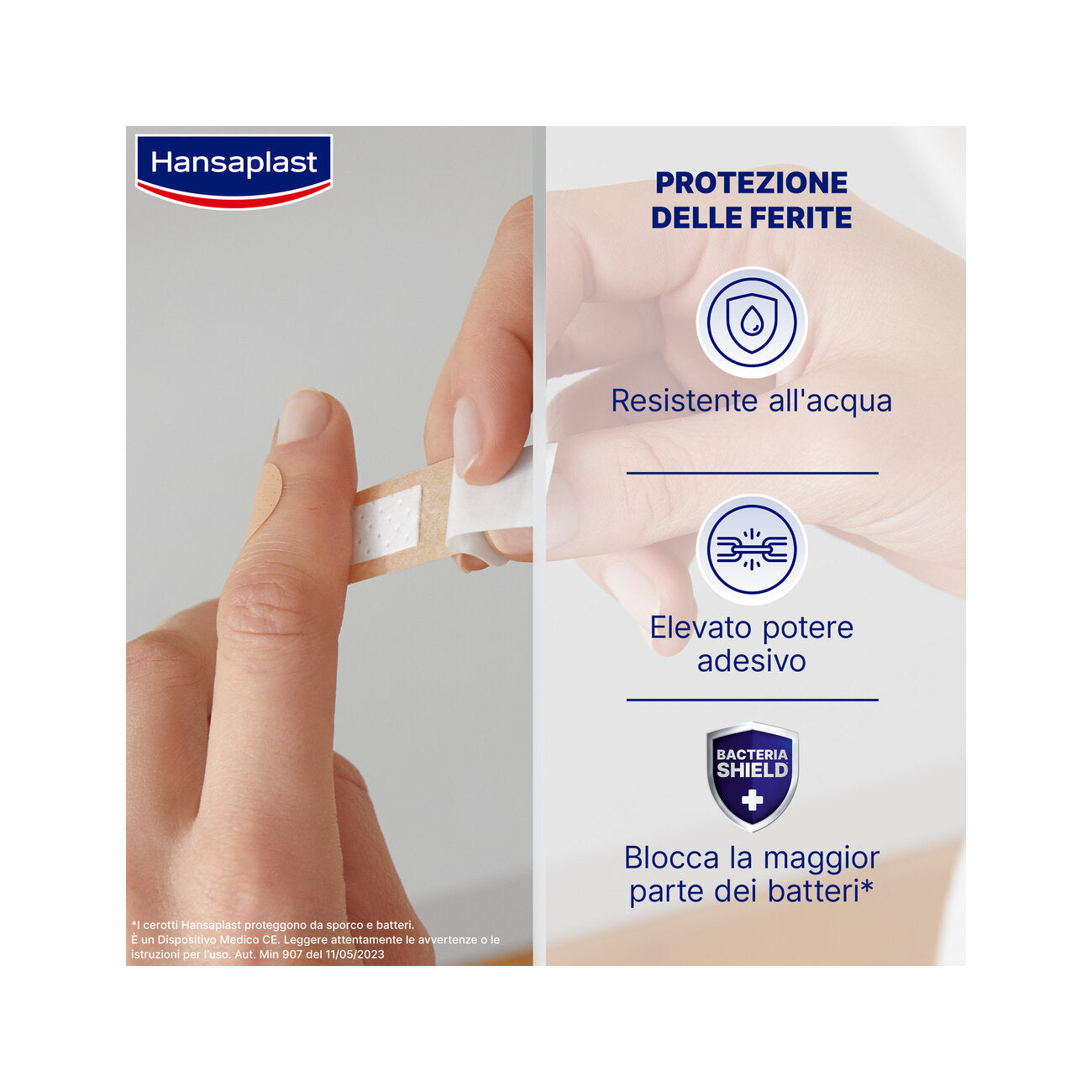 Hansaplast Cerotti Universal Impermeabili E Traspiranti Tutte Le Ferite 2 Formati 10 Pezzi-2