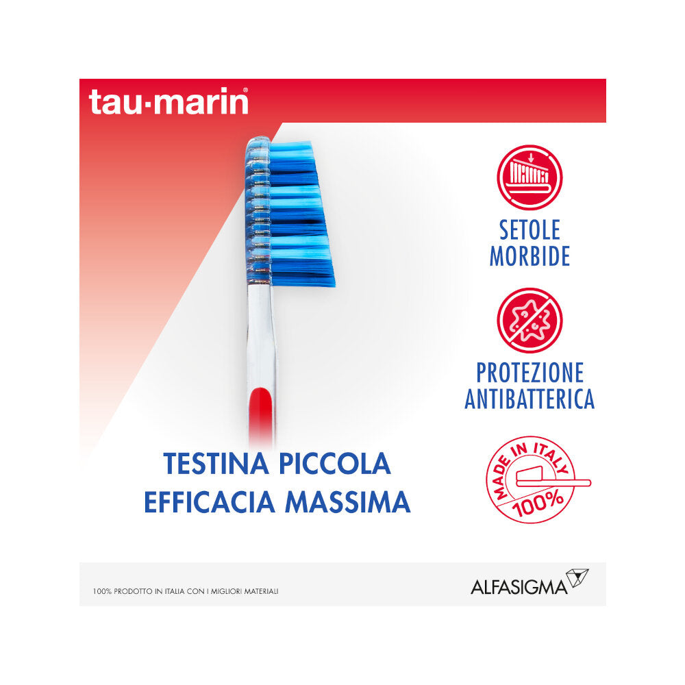 Tau-Marin Professional 27 Testina Corta spazzolino setole morbide 1 pezzo colori assortiti-2