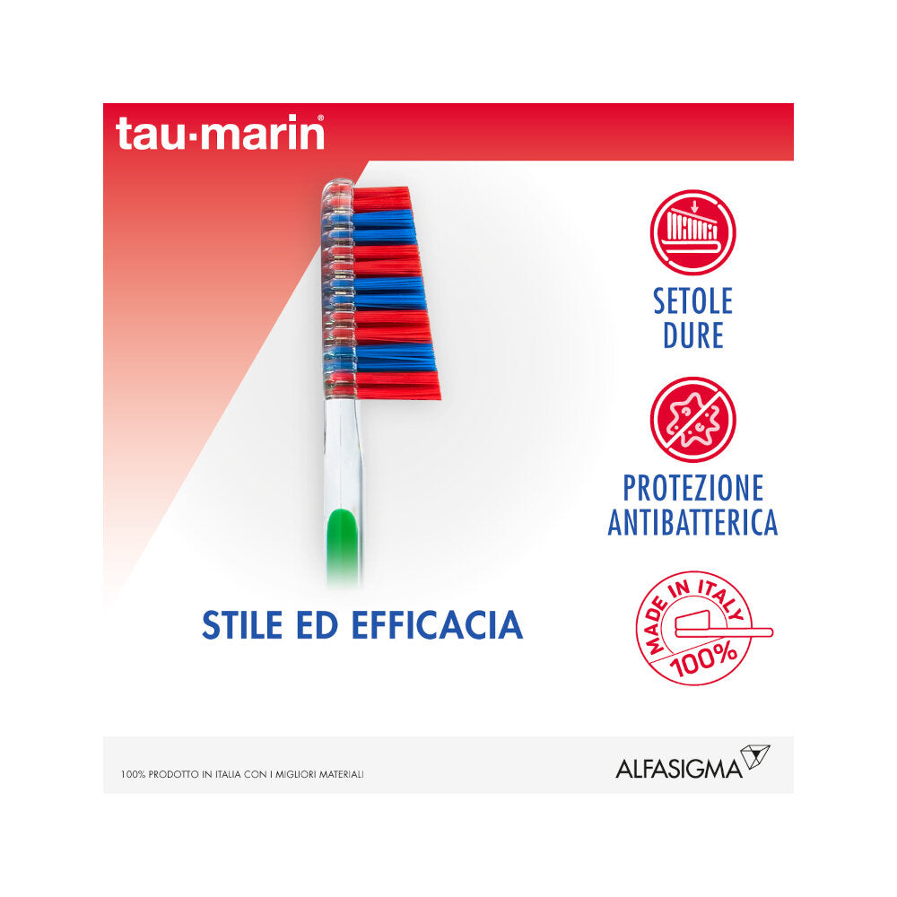 Tau-Marin Scalare 33 Testina Lunga spazzolino setole dure 1 pezzo colori assortiti-2