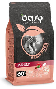 Oasy Grain Free Formula Adult Tacchino Cibo Secco Per Gatti 7,5kg-1