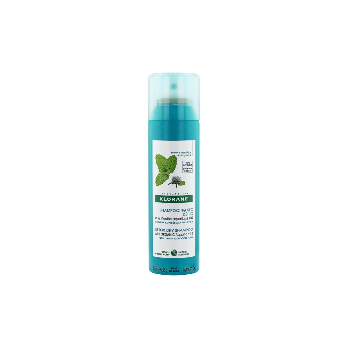 Klorane Shampoo secco alla Menta acquatica anti-inquinamento e detox 150ml-5