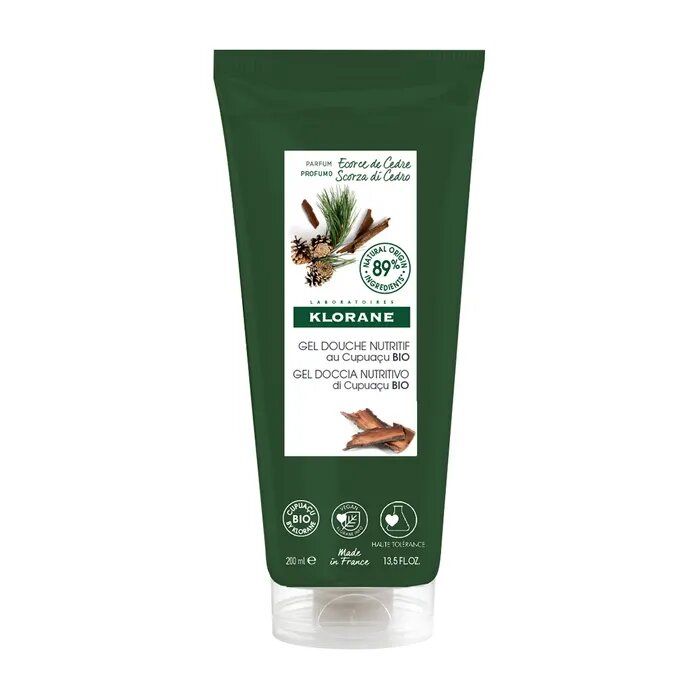 Klorane Gel doccia nutritivo al burro di Cupuacu BIO Profumazione SCORZA DI CEDRO 200ml-6