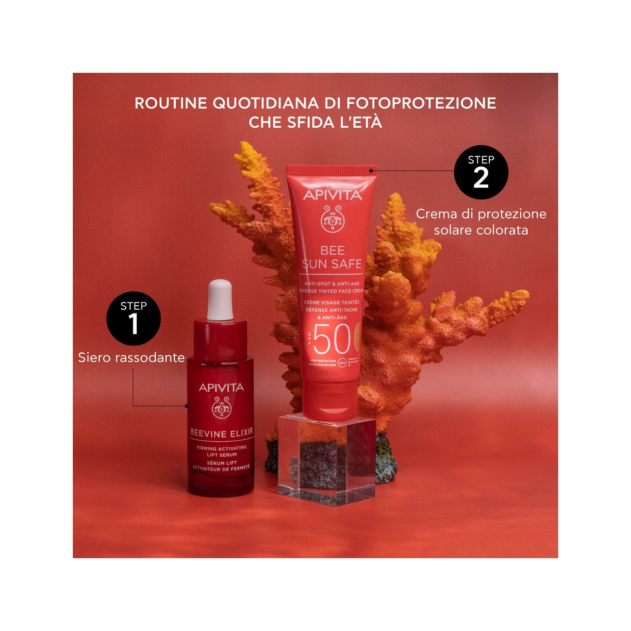 Apivita Bee Sun Safe crema viso colorata SPF50 anti-macchia & anti-age 50ml-5