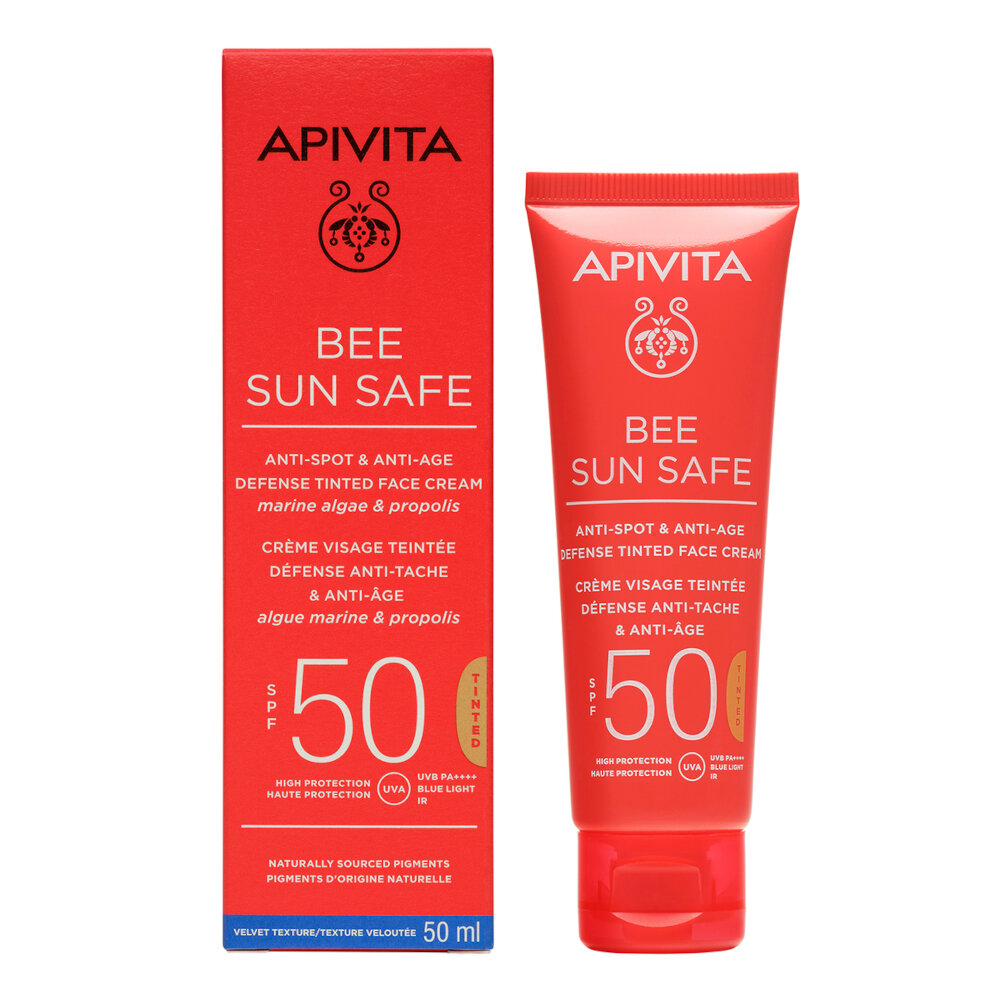 Apivita Bee Sun Safe crema viso colorata SPF50 anti-macchia & anti-age 50ml-9