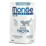 Monge Monoprotein Kitten Paté Trota Cibo Umido Per Gatti Cuccioli 85g-2