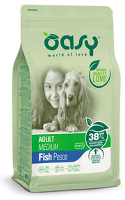 Oasy Lifestage Adult Medium con Pesce Cibo Secco Per Cani 3 Kg-1