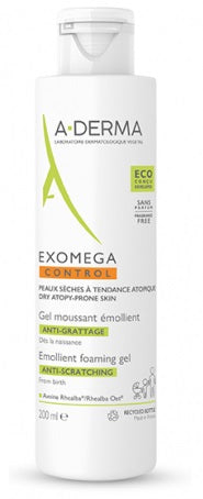 A-Derma Exomega Control gel detergente emolliente pelle secca a tendenza atopica 200ml