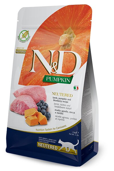 Farmina N&D Pumpkin Neutered Agnello E Zucca Gatti Adulti Sterilizzati Sacco 5kg-2