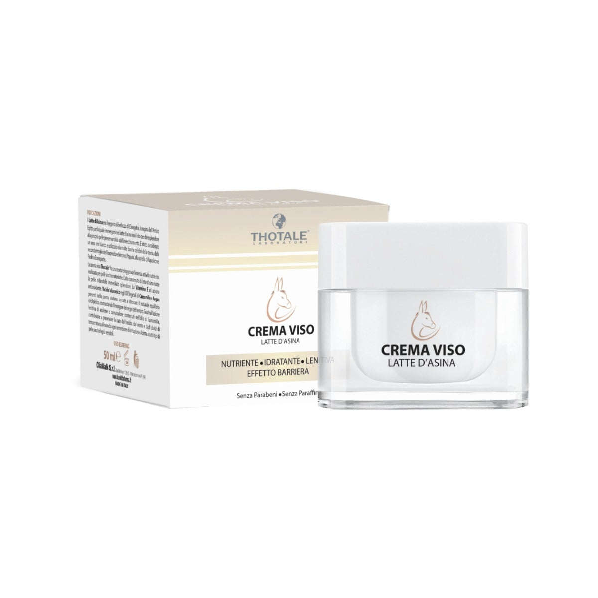 Thotale Crema Viso Latte Asina 50 ml-1