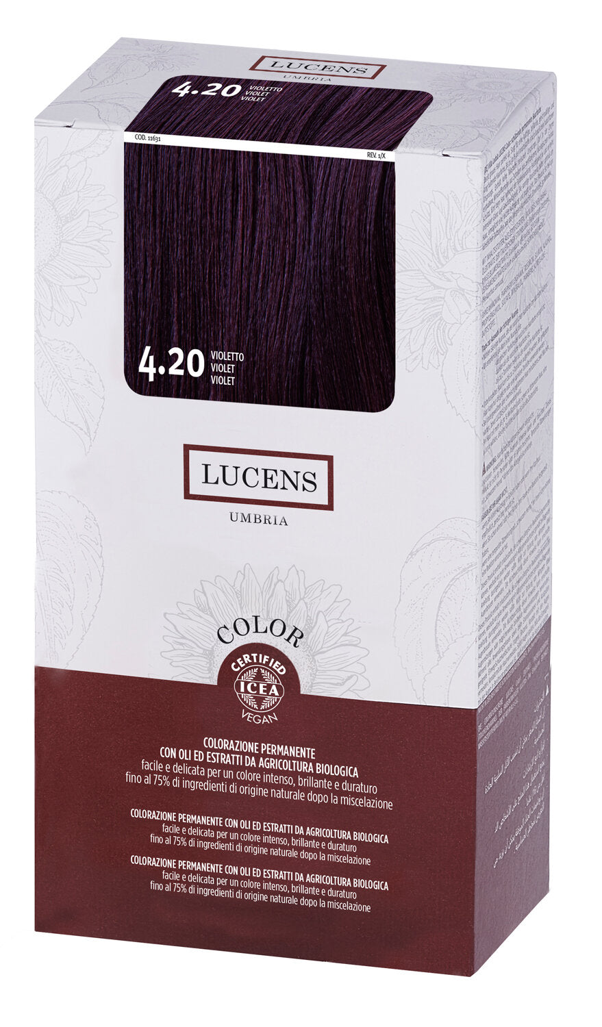 Lucens Umbria Tinta Colorata 4.2 Violetto 135ml-1