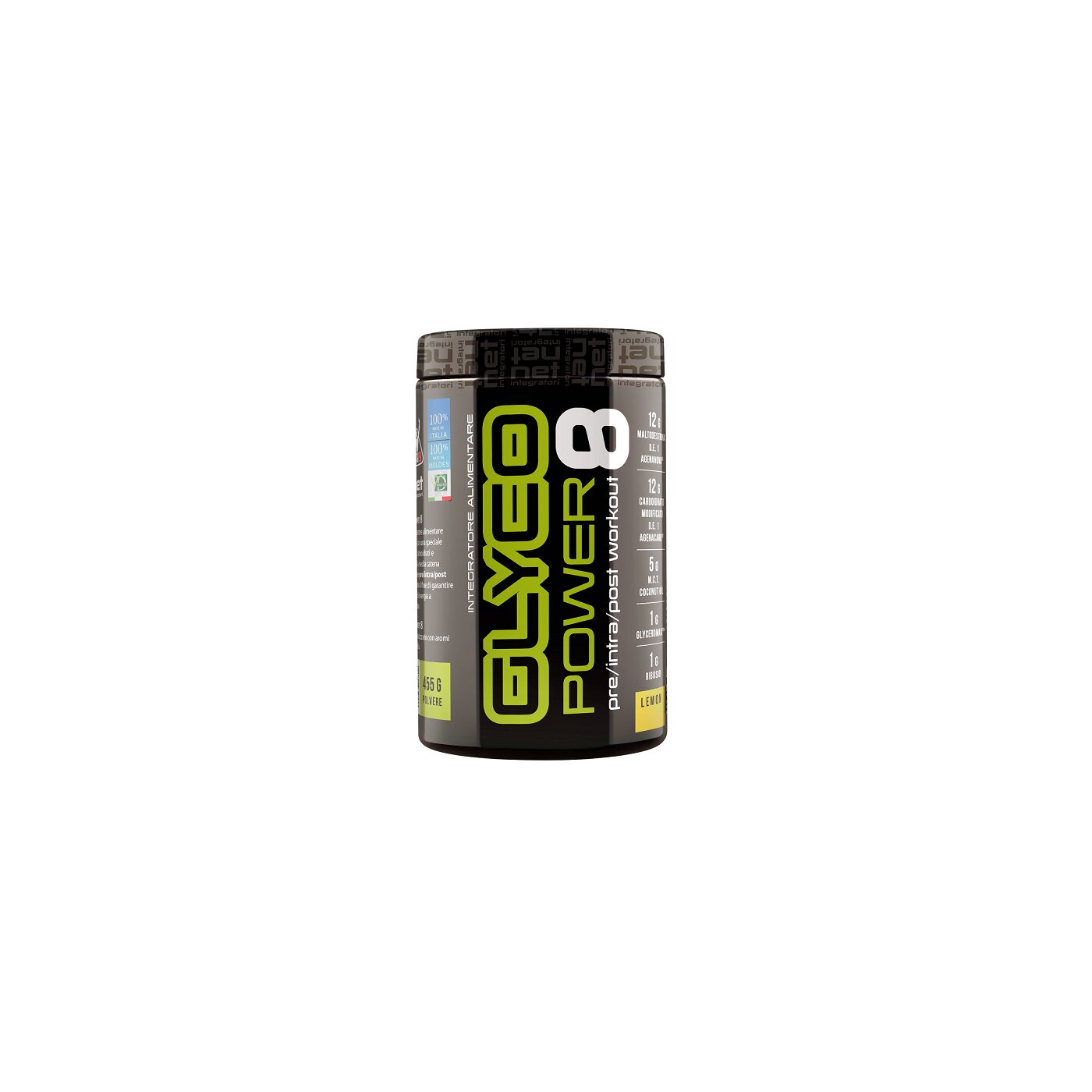 Net Integratori Glycopower 8 455g Gusto Limone-1