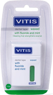 Vitis Dental Tape nastro interdentale con cera fluoro e menta 1 pezzo-3