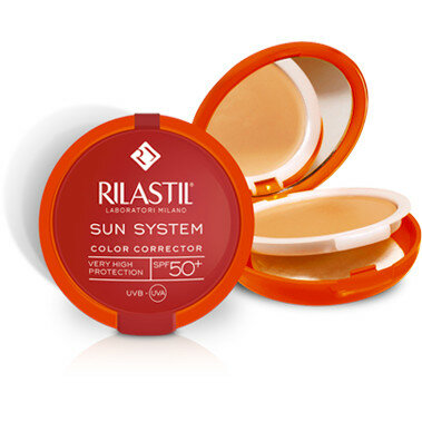 Rilastil Sun System Crema Compatta Uniformante SPF50+ colore 01 beige-3