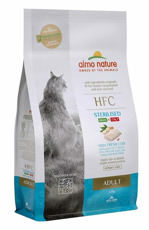 Almo Nature HFC Cibo Secco Merluzzo Per Gatti Adulti Sterilizzati Sacco 1,2kg-2