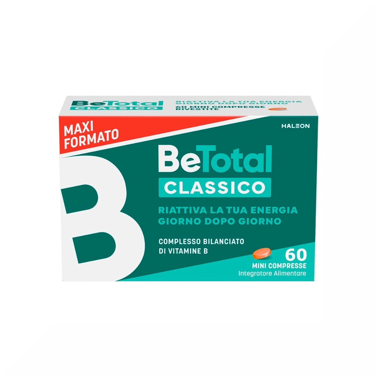Be-Total Integratore Alimentare Vitamina B/B3/B12 Acido Folico Energia Per Adulti 60 Compresse-14