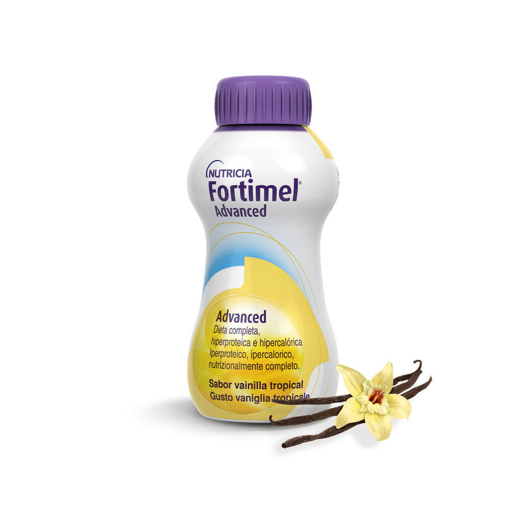 Danone Fortimel Advanced alimento iperproteico 4x200ml gusto vaniglia tropicale-3